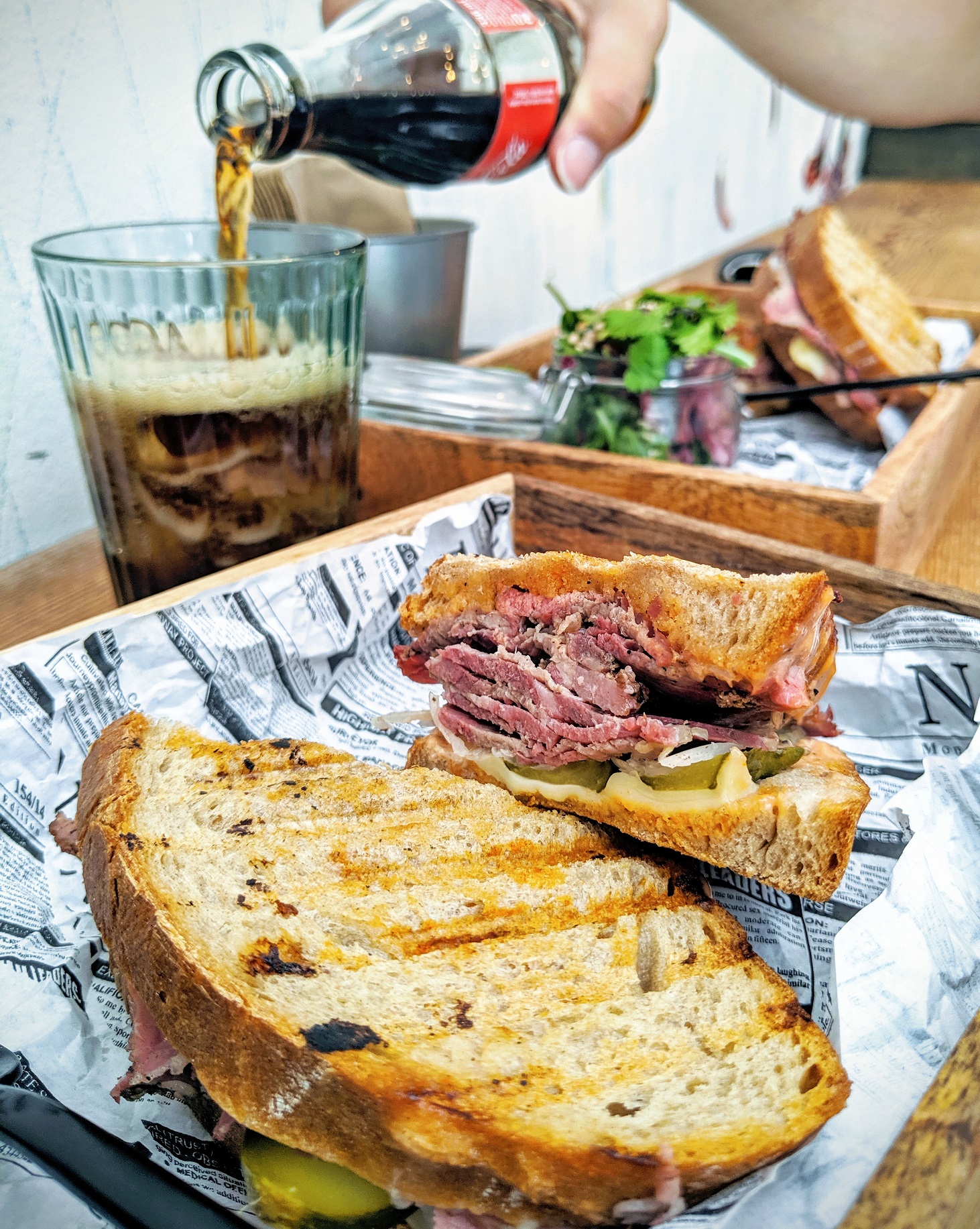 Toasted beef pastrami